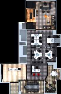 300㎡現代簡約教育機構裝修案例 讓學習空間煥發活力